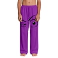 thumbnail image 4 of SGFCWSX Boys Lounge Pants Elastic Waist Graphic Loose Fit Soft Casual Pants for Kids Purple Size 9 Years, 4 of 9