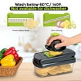 thumbnail image 3 of Yilush The Real Original Pro Chopper since 2013 Vegetable Chopper Mandoline Slicer, 8 Blade Food Veggie Chopper Onion Vegetable Cutter with Container, Kitchen Gadgets & Essentials, (10 in 1), 3 of 7