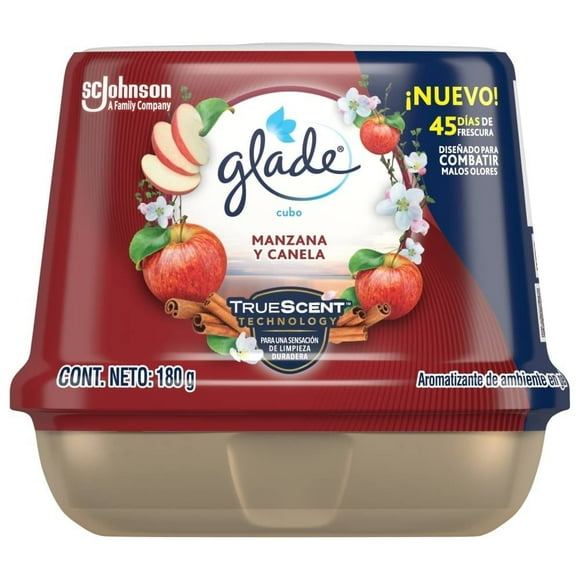 Aromatizante en Gel Glade Cubo Manzana Canela 180 g