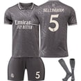 thumbnail image 1 of Real Madrid Away Football Shirt Kids 2024-2025 No. 5 Bellingham, 1 of 2
