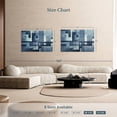 thumbnail image 4 of Elephant Stock Creative Blue Abstract Wall Art - Horizontal Canvas Wall Art - Living Room Wall Decor - Abstract Canvas - Blue And Beige Decor - 51" x 34", 4 of 8