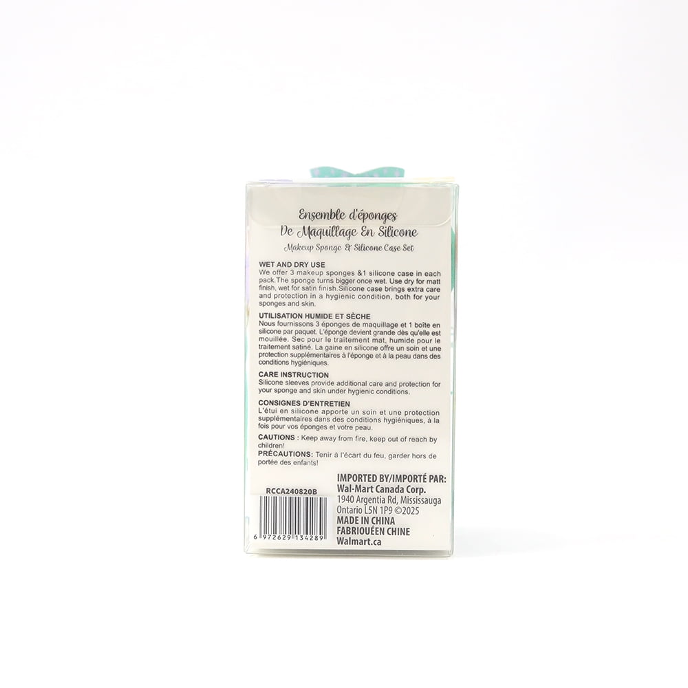 Maquillage éponge 3pcs et 1pcs Silicone Holder, adulte, sans marque, vert Éponge de mélangeur de beauté avec porte-bracelet, éponge de maquillage 3pcs et porte-bracelet en silicone 1pcs, boîtier d'éponge de mélange de maquillage facial pour sac de maquillage, objets essentiels de voyage, bons cadeaux pour les femmes (3pc + 1 boîtier en silicone)