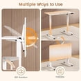 thumbnail image 4 of 31.5" Foldable Electric Standing Desk for Small Space, 180° Tiltable Mobile Rising Computer Desk, Height Adjustable Drawing Desk, Study Writing Table, 4 of 7