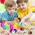 thumbnail image 5 of JHEHF Easter Eggs with Toys 12PCS Filled Easter Eggs Cute Colorful Fillable Eggs Easter Basket Stuffers and Gifts Party Supplies Decor Easter Gift, 5 of 7
