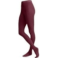 thumbnail image 1 of XINQIHANG EMEM Apparel Girls' Opaque School Uniform Microfiber Footed Tights, 1 of 1
