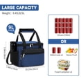thumbnail image 2 of Holuxer Insulated Lunch Box for Men/Women, Reusable Lunch Cooler Bags with Adjustable Shoulder Strap - Leakproof Lunch Bag for Work Picnic, Blue, 2 of 7