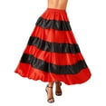 thumbnail image 6 of Raenseen Womens Flamenco Dance Skirt Folkloric Spanish Bull Dance Skirts Full Circle Mexican Type A 180 Degree One Size, 6 of 9