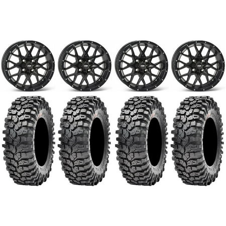 ITP Hurricane 15 Wheels Black 32 Roxxzilla 396 Tires Yamaha Viking Wolverine YXZ1000R ITP Hurricane 15 Wheels Black 32 Roxxzilla 396 Tires Yamaha Viking Wolverine YXZ1000R