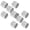 Silver*2, variant on Kids Bedroom Set Self-Adhesive Mosaics Square Glass Mirrors Tiles For Diy Craft Decoration,Gold Household Stickers