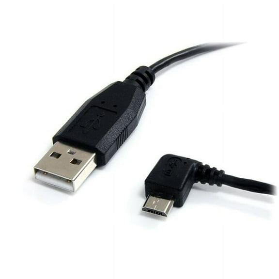 3 Ft Micro Usb Cable A To Left Angle Micro B