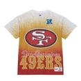 thumbnail image 2 of Men's Mitchell & Ness  White San Francisco 49ers Team Burst Vintage Logo T-Shirt, 2 of 5