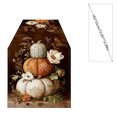thumbnail image 3 of Fall Table Runner,13x72 Inch Pumpkins Fall Decorations for Home Party,Thanksgiving Dinner Table Centerpiece Layout,Seasonal Kitchen Decor,Wine, 3 of 6