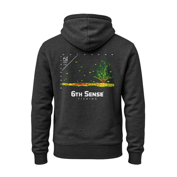 6th Sense Heavyweight Pullover Hoodie, 10 oz Cotton Blend Fleece Sweatshirt for Cold Weather Wear