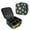 Sun Faces, variant on Makeup Train Case with Adjustable Dividers,Cosmetic Bag Portable Portability Bag Case Gifts Sweet Puffed Candy