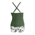 thumbnail image 4 of Womens Bathing Suits Tankini 2026 Trendy Modest Deep V Neck Crossover Top with Swim Shorts Two Piece Bathing Suits for Women, 4 of 5