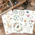 thumbnail image 4 of 3pcs/Set Flower Rub on Transfers for Furniture and Crafts 6x12 inch Bird Wreath Furniture Decals Floral Plant Transfer Stickers Rub on Decals for Wood Furniture Home Decor, 4 of 9