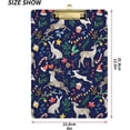 thumbnail image 3 of FMSHPON Watercolor Cute Christmas Pattern Clipboard Hardboard Wood Nursing Clip Board and Pull for Standard A4 Letter 13x9 inches, 3 of 8