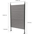 thumbnail image 3 of Metal Privacy Screen with Stand 4 ft W x 6 ft H,Outdoor Freestanding Privacy Screen and Panels for Outside Garden Backyard (43.5'' W x 71'' H), 3 of 18
