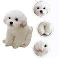 thumbnail image 4 of JUNWELL Stuffed Plush Dog Animal Puppy Toys Kids Animals Doll Maltese Baby Realistic Ornament Pillow Figurine Dolls Gifts, 4 of 7