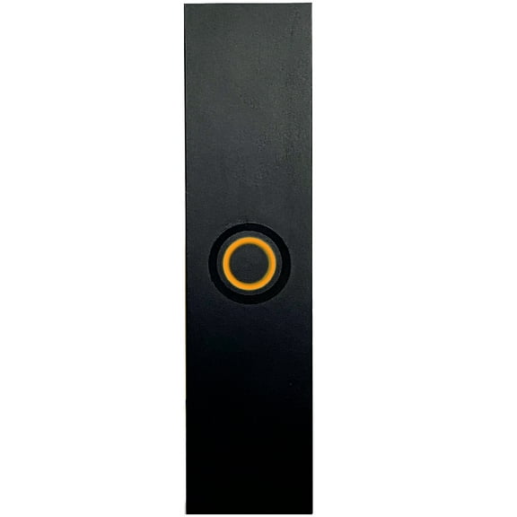 Newhouse Hardware Rectangular Lighted Wired Metal Doorbell Button in Black BT6RL, for Doorbell Chime, Buzzer, or Ringer, Door Bell Button Only, Buzzer Button with LED Button Light