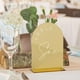 thumbnail image 2 of Números de Mesa de Boda con Soportes Arco de Espejo Dorado 5x7 Pulgadas para Decoración de Mesa, 2 of 7