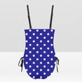 thumbnail image 5 of ylioge Womens Swimsuits One-Piece Tankinis Polka Dot Printed Bathing Suits Full-Coverage Push Up Drawstring High-Cut Swimwear Swimsuits, 5 of 6