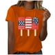 thumbnail image 1 of Blusa informal de manga corta con cuello redondo y estampado suelto de verano para mujer con estilo OAVQHLG3B Store  lin121212, 1 of 4