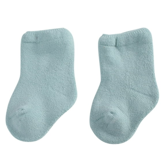 Generic Child Socks Kids Winter Warm Long Socks Toddlers Boys Girls Children Socks Princess Socks Floor Socks for Baby Boy Girl Fashion Casual (0-12 Months,Mint Green)