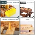 thumbnail image 3 of Comedero de madera para ardillas MIXXIDEA con cuenco de agua y paraguas, 3 of 7