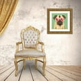 thumbnail image 3 of Mullan, Michael 12x12 Gold Ornate Wood Framed with Double Matting Museum Art Print Titled - Beach Bums Pug I, 3 of 4