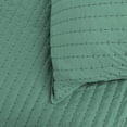 thumbnail image 2 of Kasentex  Quilt Set Soft Bedspread - Light Weight, Stone Washed, Down Alternative Fill, Machine Washable Green King, 2 of 5