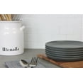 thumbnail image 2 of 10 Strawberry Street Double Line 10.5" Round Stoneware Dinner Plate, Set of 6, Matte Gray, 2 of 5