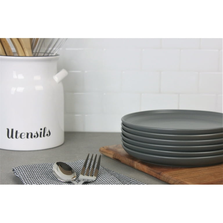 Gray salad plates discount