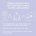 thumbnail image 3 of Hubble Connected Nursery Pal Dual Vision Cam, Smart HD Dual Camera Baby Monitor with Motion Tracking & Sleep Routine Management - White, 3 of 9