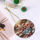 thumbnail image 5 of Adorno navideño colgante de Feliz Navidad para árbol de Navidad - Decoraciones colgantes de cerámica para fiestas - Ideas para regalar adornos navideños, 5 of 8