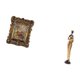 thumbnail image 5 of Marco De Fotos Floral Tallado A Mano Con Figura De Mujer Africana, Estatua, Obra De Arte, Soporte Para Cuadros Antiguo, Decoración De Mesa Para Montar En La Pared, Regalo De Boda, Escultura De, 5 of 8