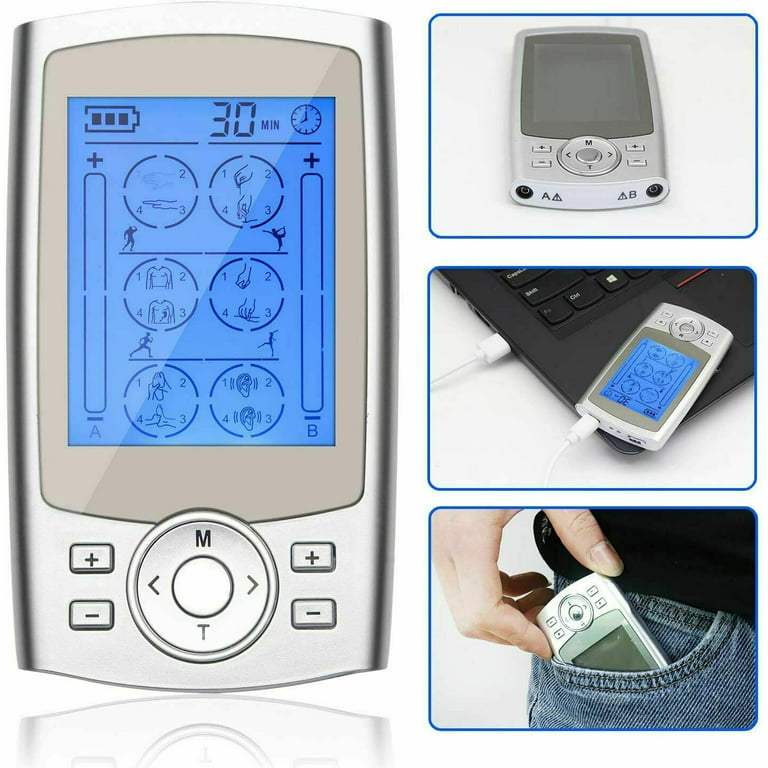 North American Wellness Rechargeable TENS Unit with 16 Gel Pads - 20293358