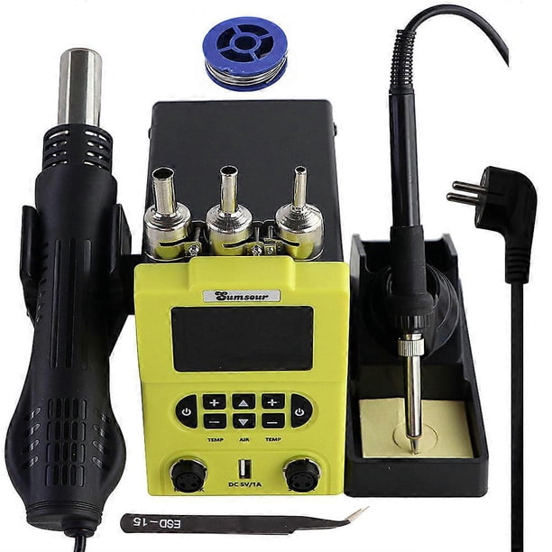 Hot Air Heat Gun SMD Rework Soldering Station Digital Display Control ...