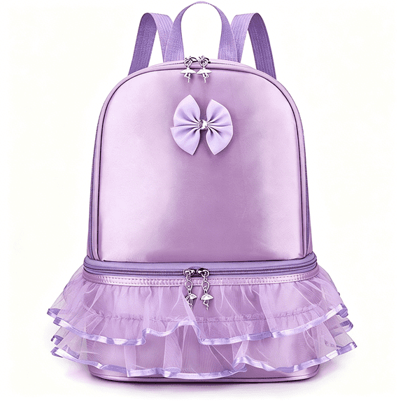 GASTROPOD Ballet Bag Ballerina Dance Backpack with Separate Shoe Compartment for Dance Bag Gymnastics Latin Dance Yoga Storage Bag(Purple),Ballet Bag&Backpack with Shoe Compartment for Dancers