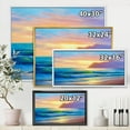 thumbnail image 4 of Designart 'Sunrise Glow On The Sea Waves IV' Nautical & Coastal Framed Canvas Wall Art Print, 4 of 5