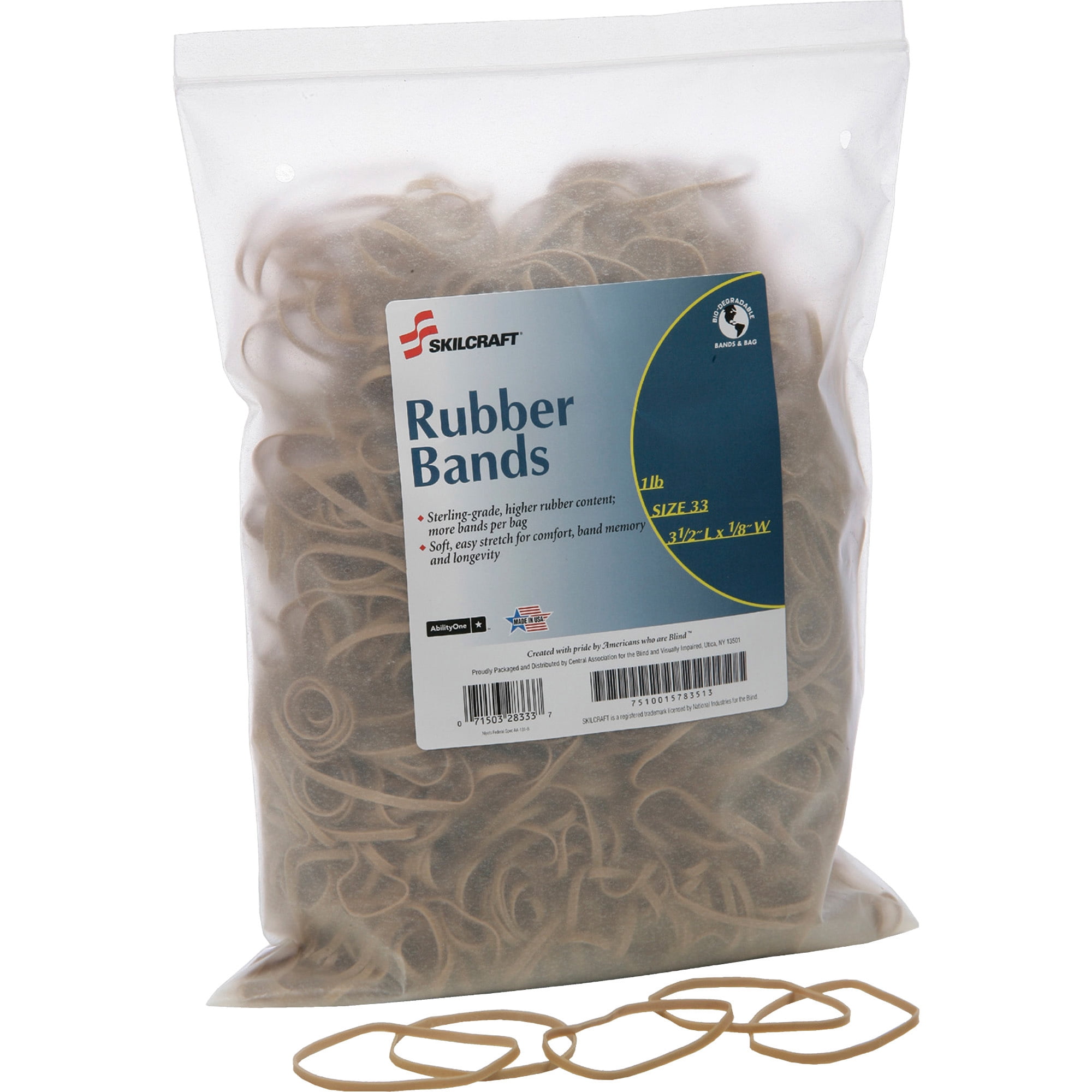 SKILCRAFT 7510015783513 Sterling Grade Rubber Band
