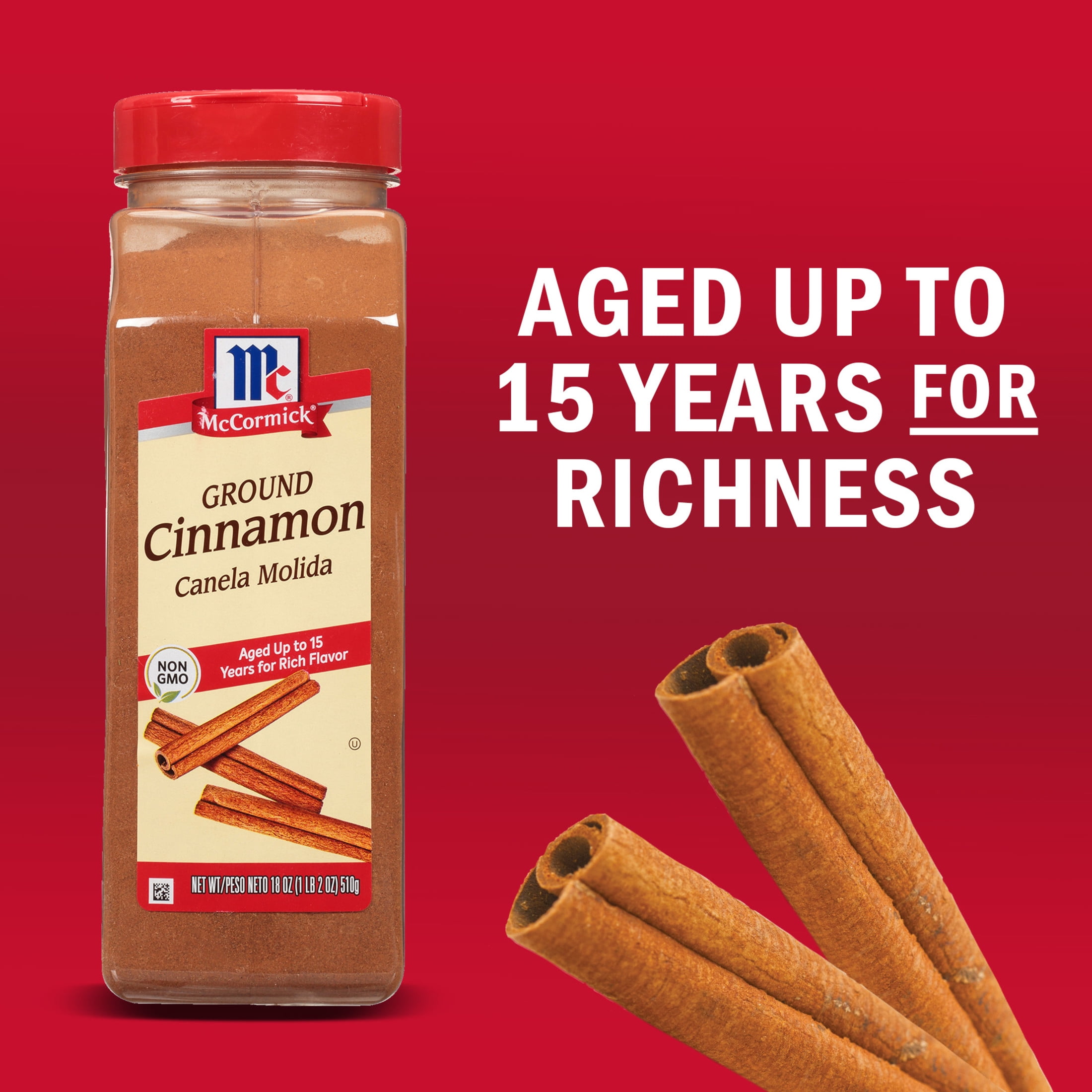 McCormick Kosher Ground Cinnamon, 18.0 oz Bottle