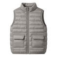 thumbnail image 4 of Girls Puffer Vest Kids Zip Up Padded Gilet Winter Quilted Jackets Fashion Outwear, 4 of 9