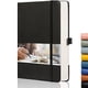 thumbnail image 1 of Cuaderno puntado EMSHOI - 256 pág. A5, 120gsm, cuero PU, bolsillo, 5.75'' × 8.38''-Negro, 1 of 3