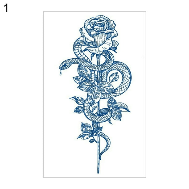 YMheart Body Tattoo Easy to Use Long Lasting Non-irritating Herbal Snake Temporary Tattoo Sticker for Beauty YMheart Body Tattoo Easy to Use Long Lasting Non-irritating Herbal Snake Temporary Tattoo Sticker for Beauty