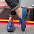 thumbnail image 6 of Men's Casual Loafers Slip On Leather Shoes Lightweight Driving Shoes Moccasins Classic Penny Loafer Flats Boat Shoes Outdoor Walking Shoes, 6 of 11