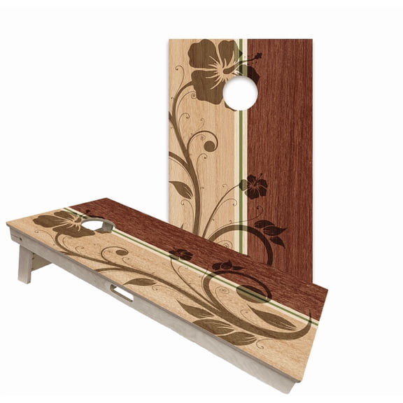 Skip's Garage | Hollis Surf Board Backyard 2x4 Cornhole Board Set with Bags