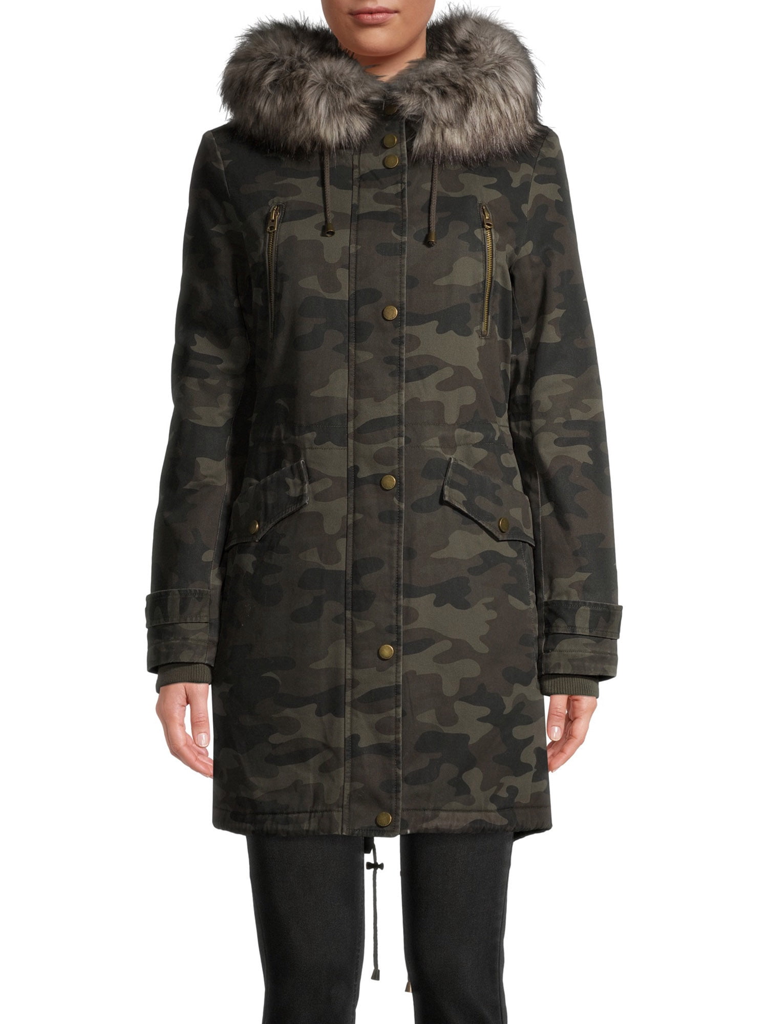 Lucky Brand Women's Faux Fur Anorak 