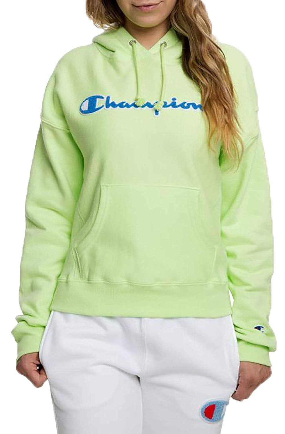mint green champion sweatshirt
