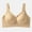Beige, variant on Womens T-Shirt Bras Lounge Support Bra for Daily Push Up Seamless Wireless Bra, 34A, White
